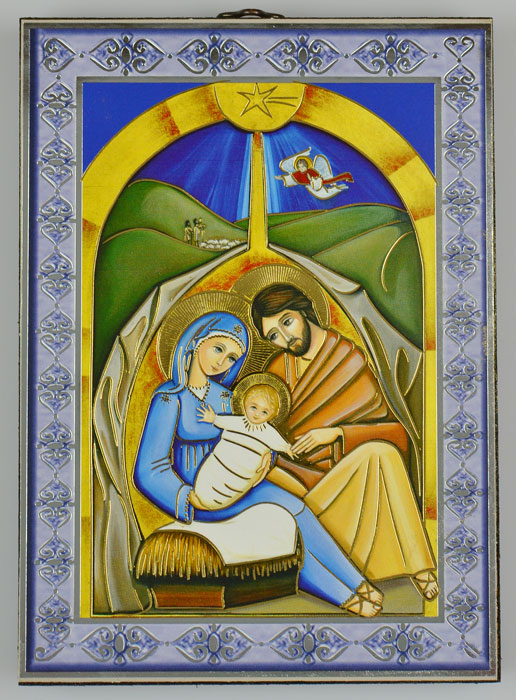 Icône de la Nativité - Sainte Famille - 15 cm (pic 2)