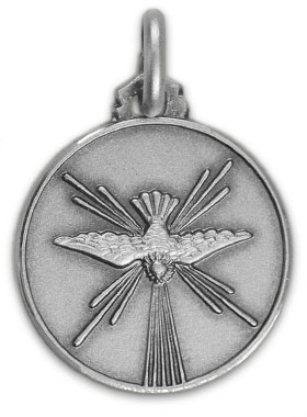 Médaille de Baptême Colombe Esprit Saint en Argent 925/1000 (pic 1)
