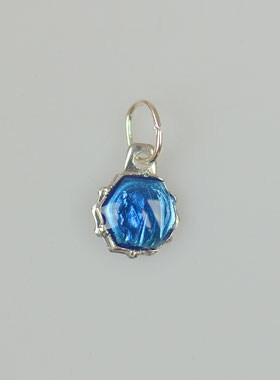 Médaille Vierge Marie - Bleu (pic 1)