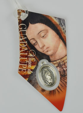 Plaque Auto Rétroviseur - Notre Dame de Guadalupe (pic 1)