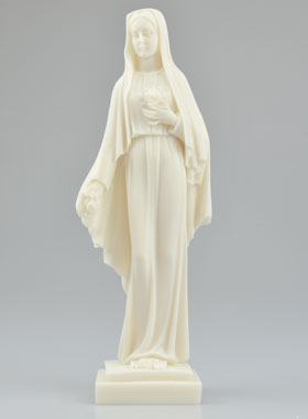 Statue du Sacré Coeur de la Vierge Marie en Albâtre (pic 1)