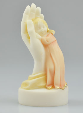Statue Main de Dieu Protectrice - Peinte Main - Fille (pic 1)