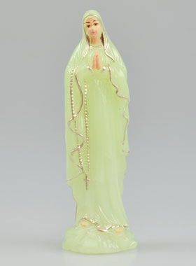 Statue Notre Dame de Lourdes Fluorescente  - 10 cm (pic 1)