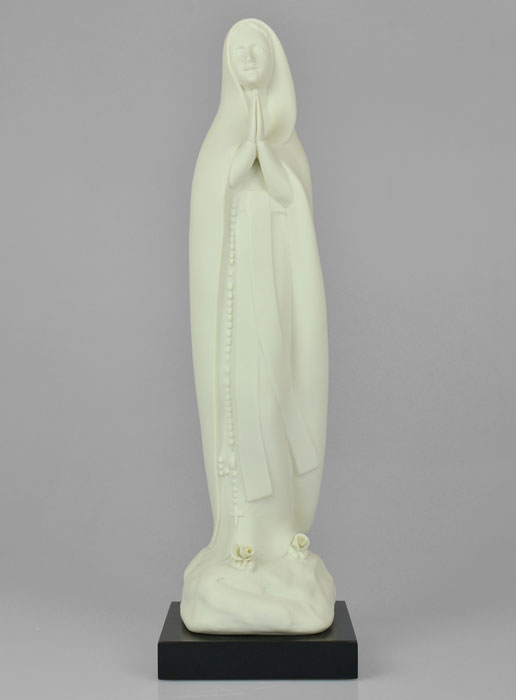 Statue Vierge Marie de Lourdes Moderne et Artisanale - 35 cm (pic 2)