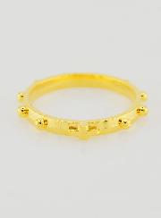 Bague Religieuse Dizainier Dorée - Taille 57