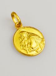 Médaille Saint Antoine de Padoue en Plaqué Or - 12 mm
