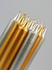 12 Bougies de Noël Or et Argent