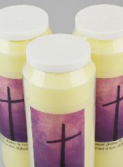 Lot de 3 Bougies de Neuvaine Prière pour les Défunts - Toussaint