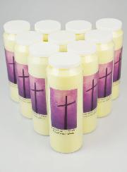 Lot de 10 Bougies de Neuvaine Prière pour les Défunts - Toussaint