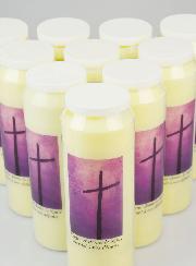 Lot de 10 Bougies de Neuvaine Prière pour les Défunts - Toussaint