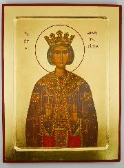 Icône Byzantine Sainte Catherine d'Alexandrie - 30 cm