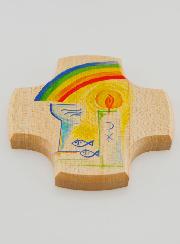 Croix Enfant en Bois d'Erable - Mon Baptême