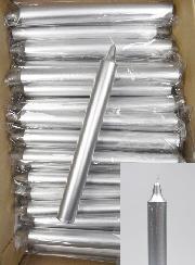 24 Bougies Cierges Couleur Argent