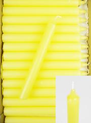 24 Bougies Cierges Teintées Masse Couleur Ivoire