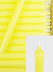 24 Bougies Cierges Teintées Masse Couleur Ivoire