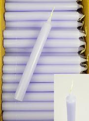 24 Bougies Cierges Teintées Masse Couleur Parme