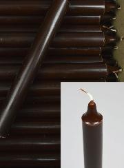 Carton 48 Cierges Teintées Masse Couleur Chocolat - Marron