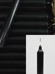 Carton 48 Cierges Teintées Masse Couleur Noire
