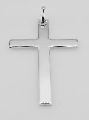 Pendentif Grande Croix en Argent 925/1000 - 50 mm