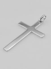 Pendentif Grande Croix en Argent 925/1000 - 50 mm