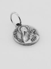 Médaille Sainte Thérèse en Métal Argenté - 10 mm