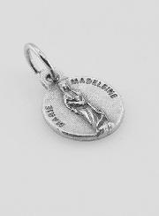Médaille Sainte Marie-Madeleine en Métal Argenté - 10 mm