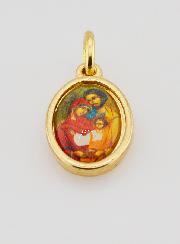Médaille Sainte Famille de Nazareth Dorée - 14 mm