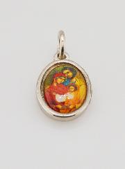 Médaille Sainte Famille de Nazareth Argentée - 14 mm