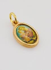Médaille Saint Joseph Dorée - 14 mm