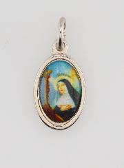 Médaille Sainte Rita de Cascia Argentée - 14 mm