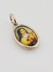 Médaille Sainte Thérèse de l'Enfant Jésus Argentée - 14 mm