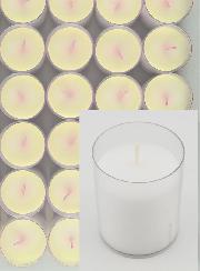 24 Bougies Veilleuses d'Église - Blanches - 20h