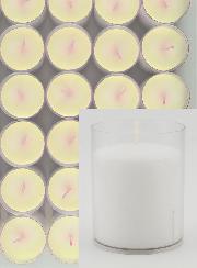 48 Bougies Veilleuses d'Église - Blanches - 20h