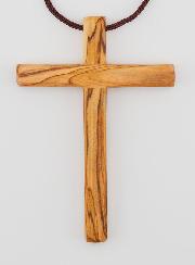 Croix d'Aube de Première Communion en Bois d'Olivier 10 cm