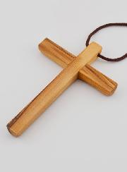 Croix d'Aube de Première Communion en Bois d'Olivier 10 cm
