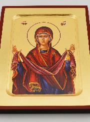 Icône Byzantine Notre Dame de Protection - 17 cm