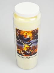 Bougie de Neuvaine pour les Âmes du Purgatoire - 17.5cm