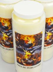 Lot de 3 Bougies de Neuvaine - Prier pour les Âmes du Purgatoire