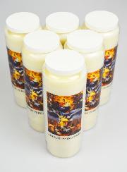 Lot de 6 Bougies de Neuvaine - Prier pour les Âmes du Purgatoire