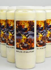 Lot 10 Bougies de Neuvaine - Prier pour les Âmes du Purgatoire