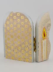 Icône Triptyque Souvenir de Baptême - 13 cm