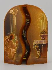 Icône Triptyque Sainte Rita de Cascia - 12 cm