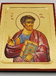 Icône Byzantine Saint Luc l'évangéliste - 22 cm