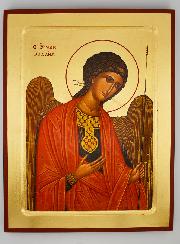 Icône Byzantine Saint Michel Archange Rouge - 30 cm