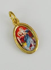 Médaille Saint Christophe Dorée - 14 mm