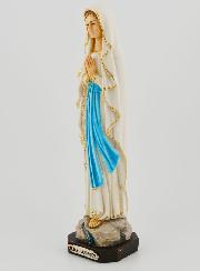 Statue Vierge Marie de Lourdes Polychromée Peinte Main - 20cm