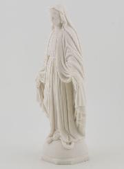 Statue Vierge Marie Miraculeuse - Résine Blanche - 14 cm