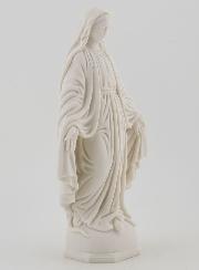 Statue Vierge Marie Miraculeuse - Résine Blanche - 14 cm