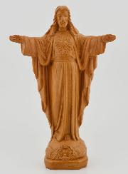 Statue du Sacré Coeur de Montmartre - Ton Bois - 15 cm