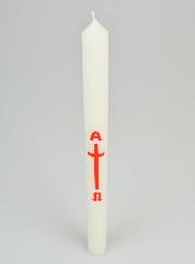 Bougie Cierge de Baptême - Alpha Oméga - 30 cm
